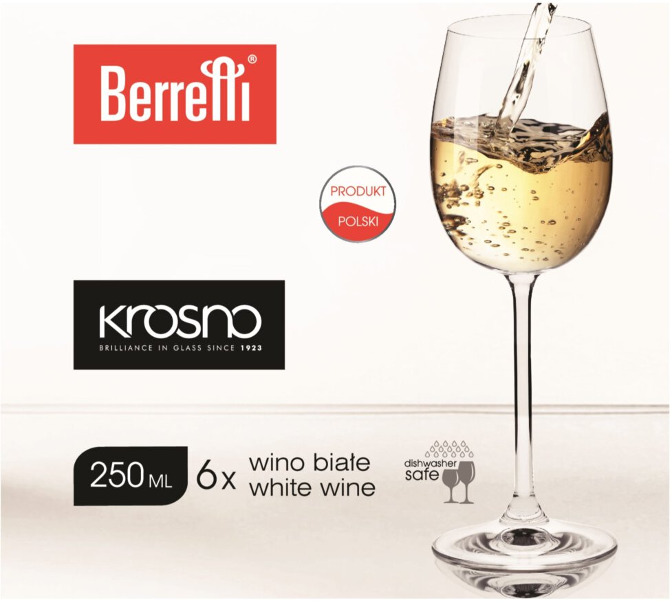 White wine glasses 250ml