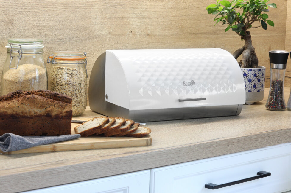 Mica stainless steel bread box 39,5 cm